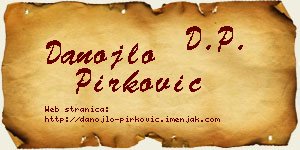 Danojlo Pirković vizit kartica